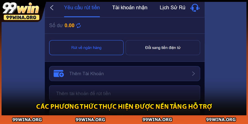 Các phương thức thực hiện được nền tảng hỗ trợ