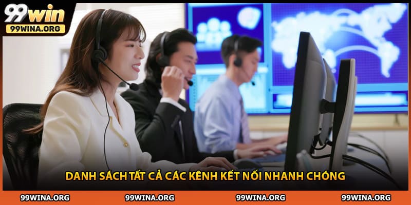 Danh sách tất cả các kênh kết nối nhanh chóng