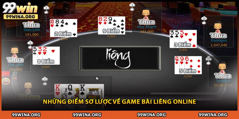 Những điểm sơ lược về game bài liêng online